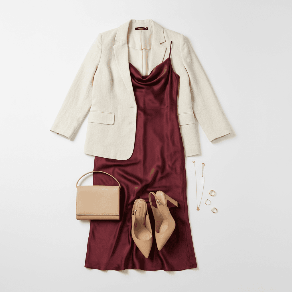 С чем носить платье-комбинацию: идеи сочетаний для женщин